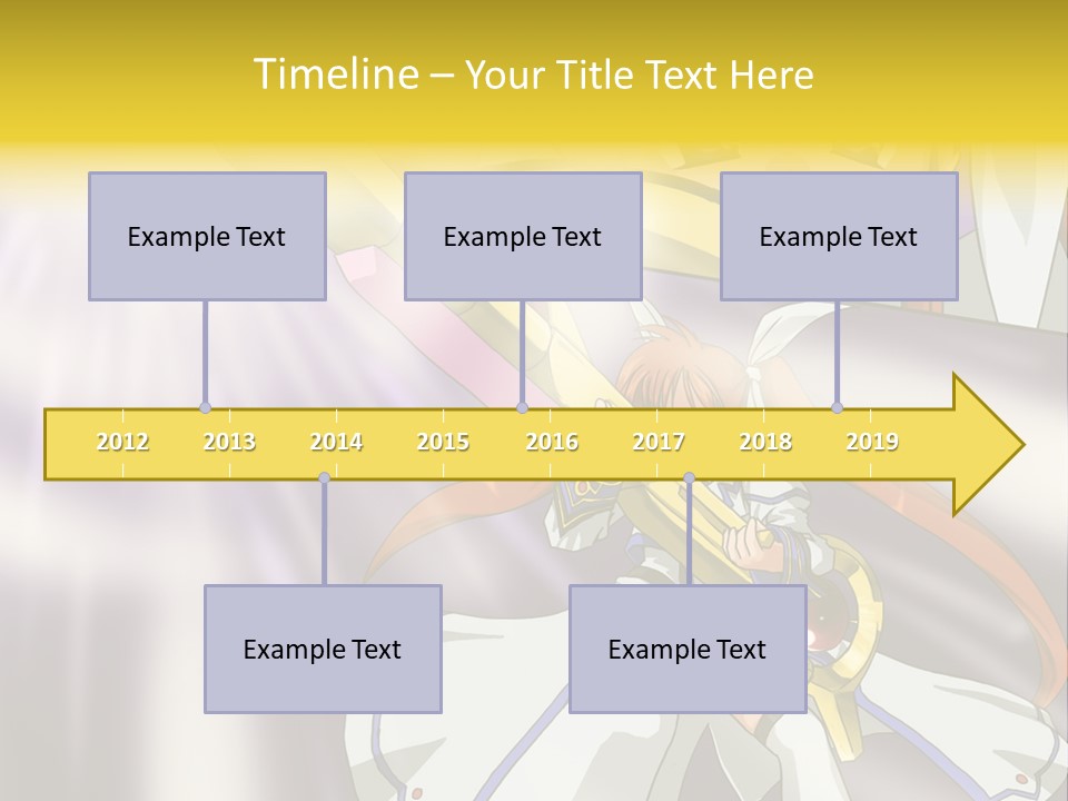 A Anime Character Holding A Sword With The Caption Name Of Presentation Company Name PowerPoint Template