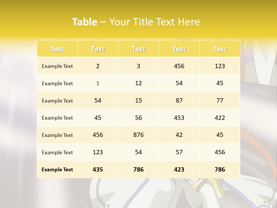 A Anime Character Holding A Sword With The Caption Name Of Presentation Company Name PowerPoint Template