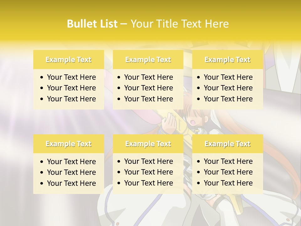 A Anime Character Holding A Sword With The Caption Name Of Presentation Company Name PowerPoint Template