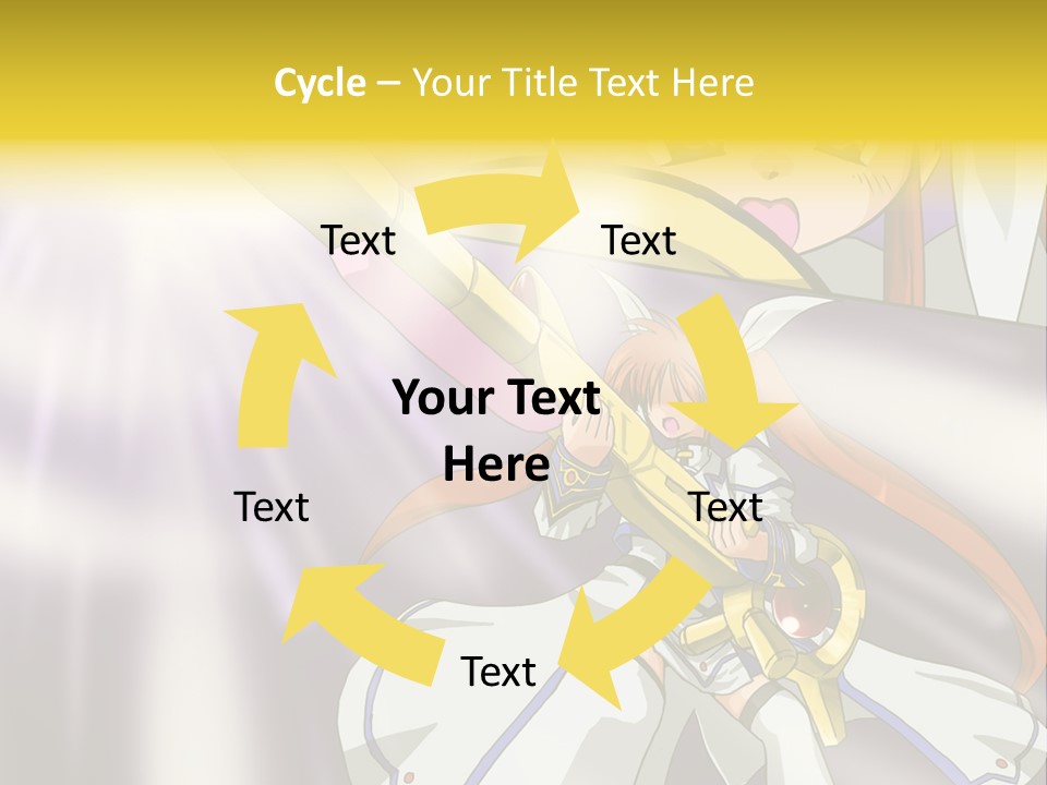 A Anime Character Holding A Sword With The Caption Name Of Presentation Company Name PowerPoint Template