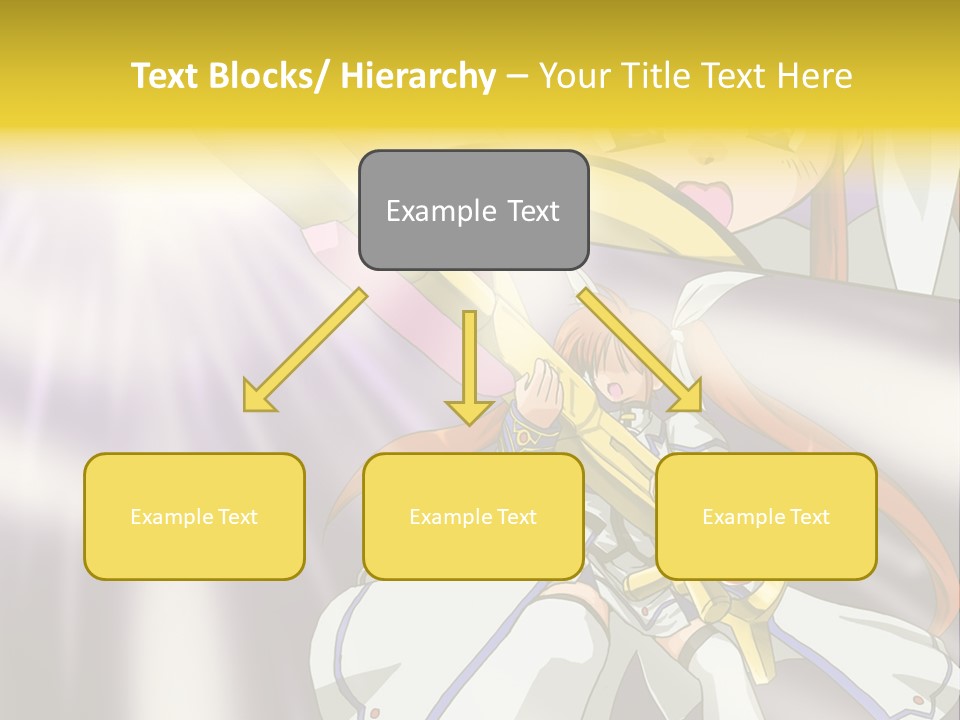 A Anime Character Holding A Sword With The Caption Name Of Presentation Company Name PowerPoint Template