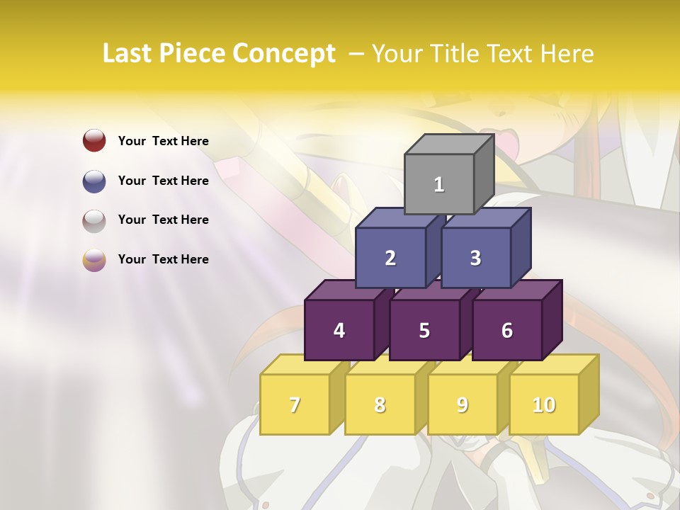 A Anime Character Holding A Sword With The Caption Name Of Presentation Company Name PowerPoint Template