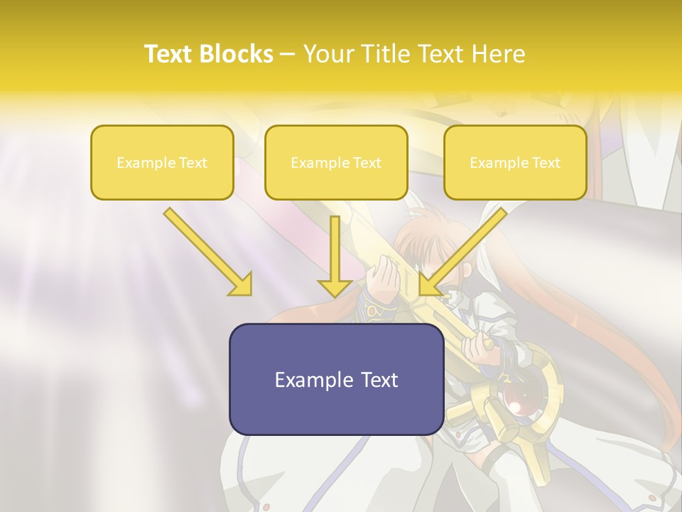 A Anime Character Holding A Sword With The Caption Name Of Presentation Company Name PowerPoint Template