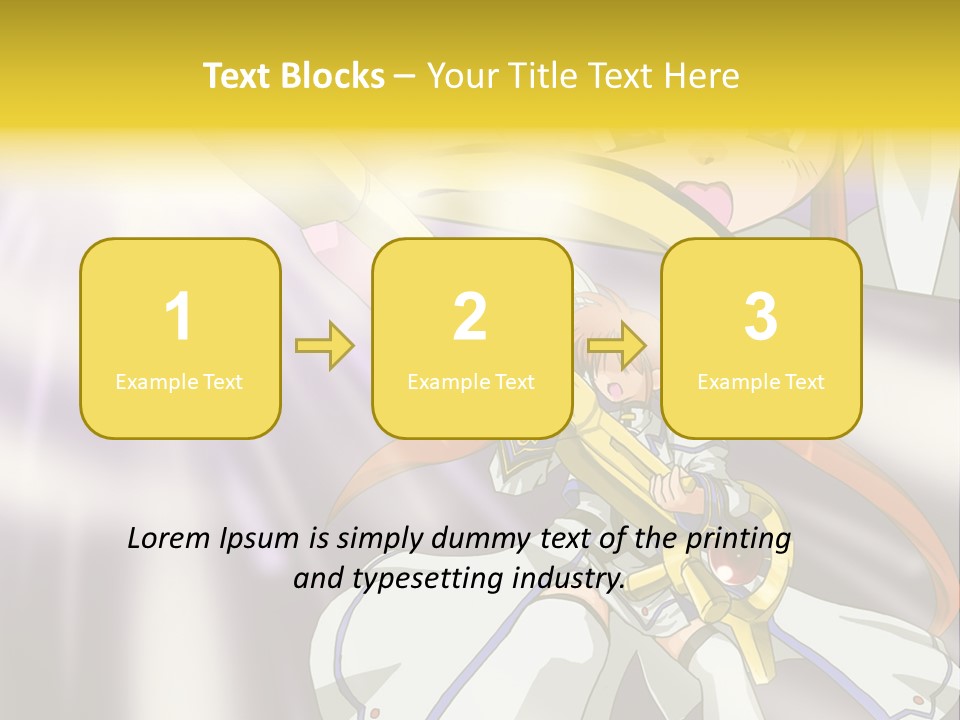 A Anime Character Holding A Sword With The Caption Name Of Presentation Company Name PowerPoint Template