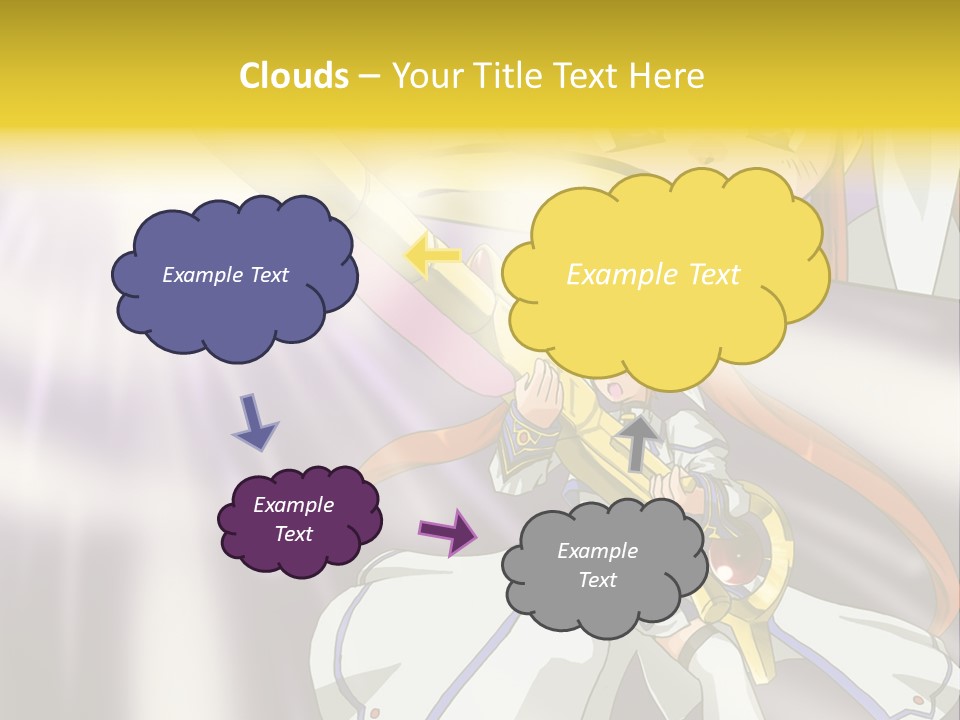 A Anime Character Holding A Sword With The Caption Name Of Presentation Company Name PowerPoint Template