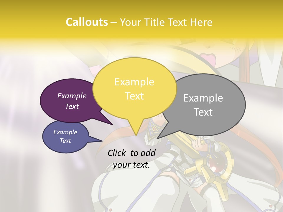 A Anime Character Holding A Sword With The Caption Name Of Presentation Company Name PowerPoint Template