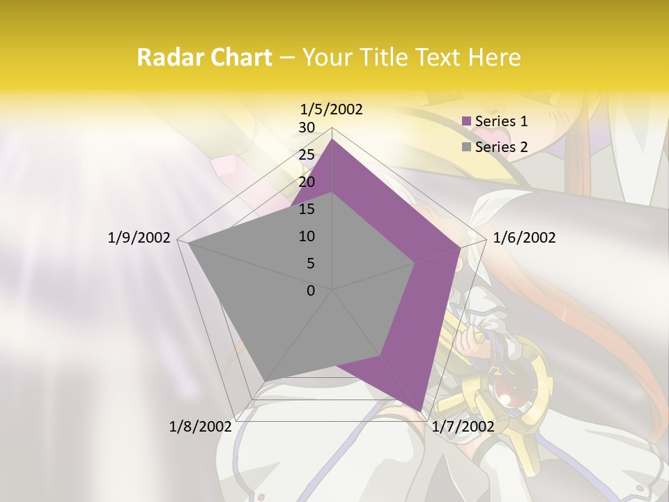 A Anime Character Holding A Sword With The Caption Name Of Presentation Company Name PowerPoint Template