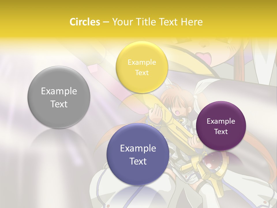 A Anime Character Holding A Sword With The Caption Name Of Presentation Company Name PowerPoint Template