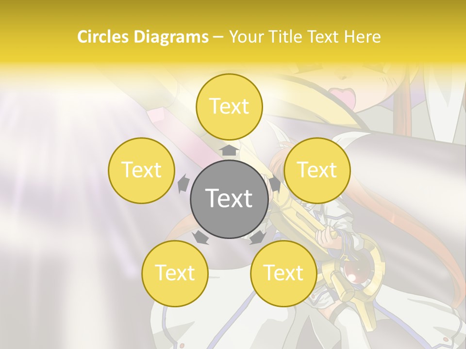 A Anime Character Holding A Sword With The Caption Name Of Presentation Company Name PowerPoint Template