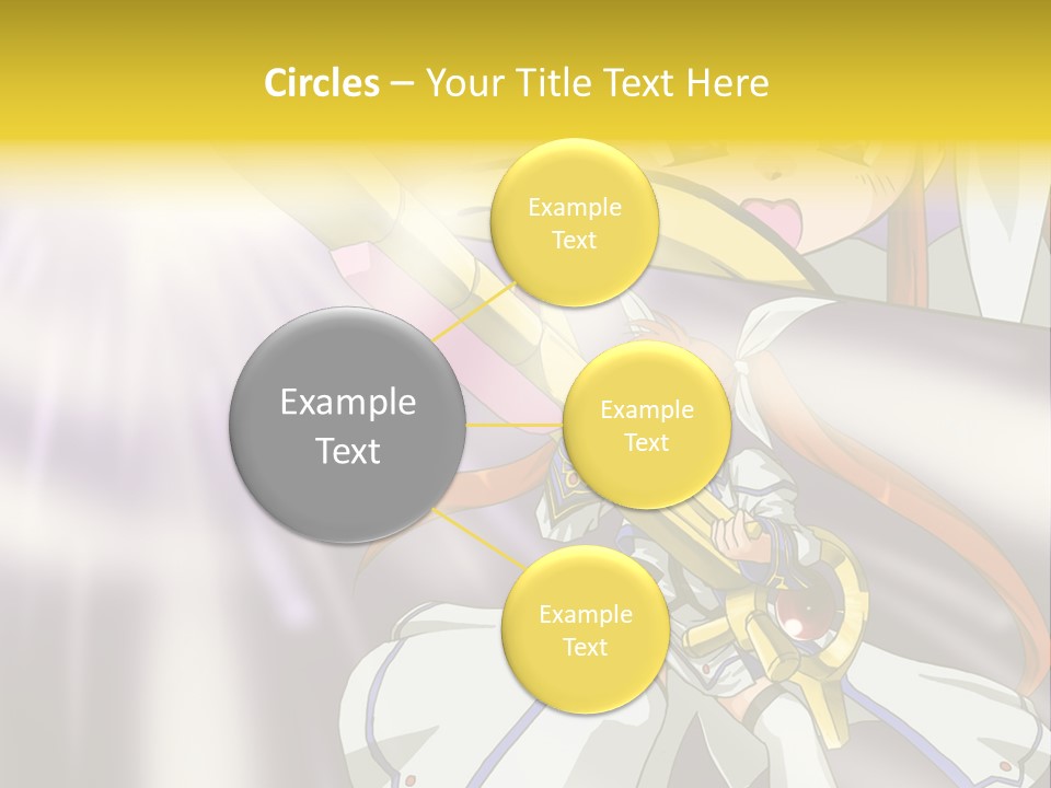 A Anime Character Holding A Sword With The Caption Name Of Presentation Company Name PowerPoint Template