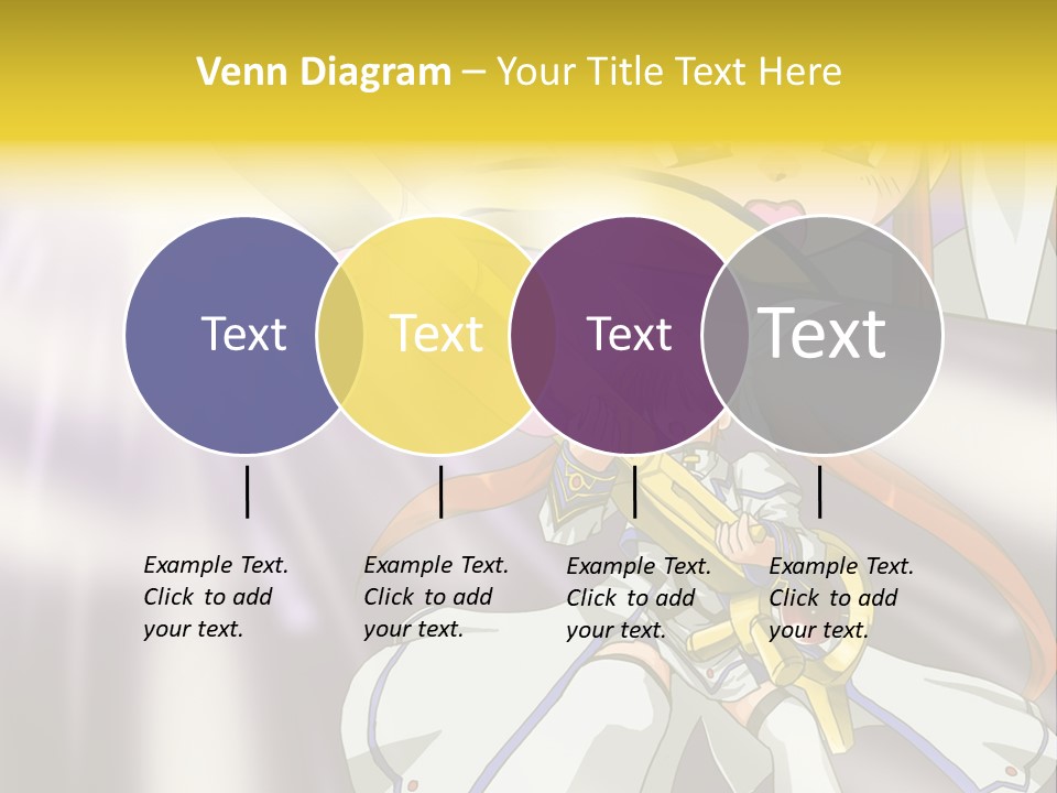 A Anime Character Holding A Sword With The Caption Name Of Presentation Company Name PowerPoint Template
