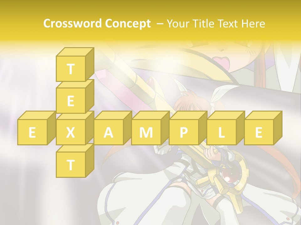 A Anime Character Holding A Sword With The Caption Name Of Presentation Company Name PowerPoint Template