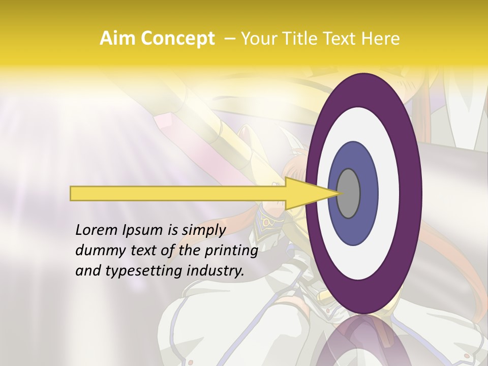 A Anime Character Holding A Sword With The Caption Name Of Presentation Company Name PowerPoint Template