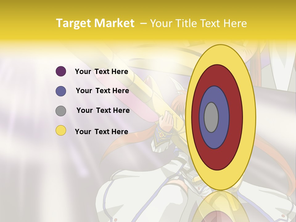 A Anime Character Holding A Sword With The Caption Name Of Presentation Company Name PowerPoint Template