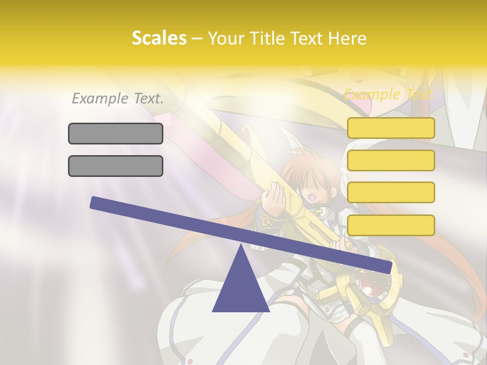 A Anime Character Holding A Sword With The Caption Name Of Presentation Company Name PowerPoint Template