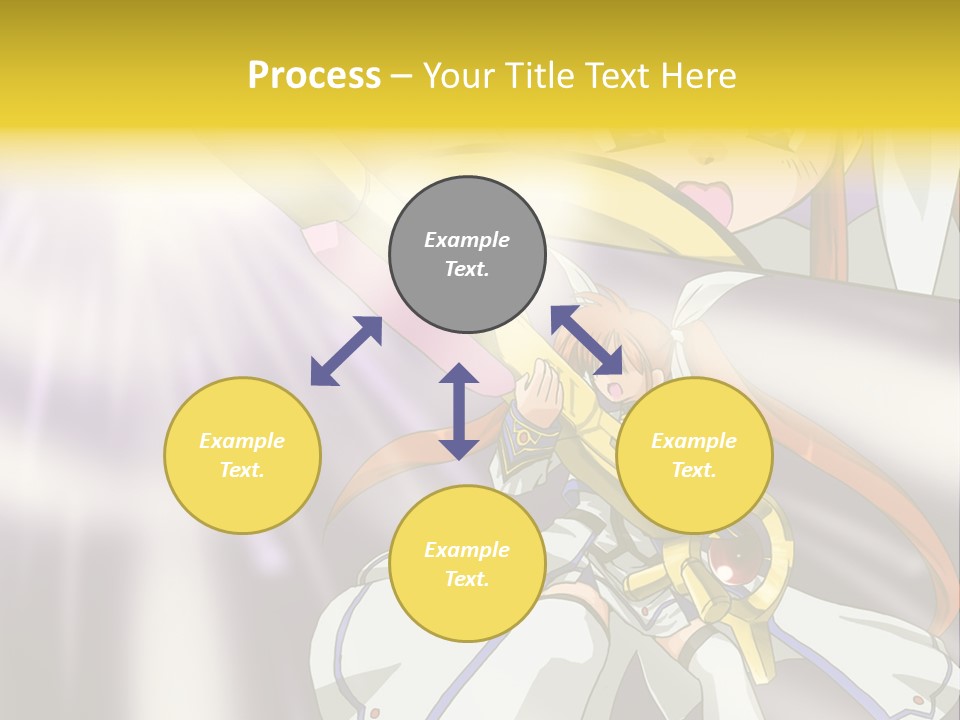 A Anime Character Holding A Sword With The Caption Name Of Presentation Company Name PowerPoint Template