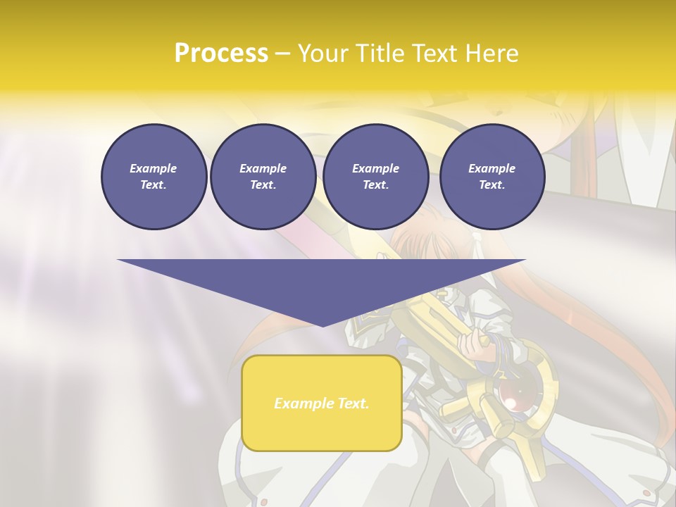 A Anime Character Holding A Sword With The Caption Name Of Presentation Company Name PowerPoint Template
