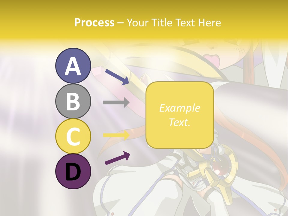 A Anime Character Holding A Sword With The Caption Name Of Presentation Company Name PowerPoint Template