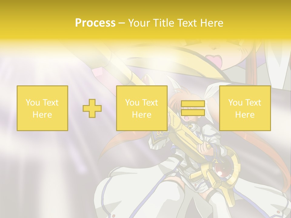 A Anime Character Holding A Sword With The Caption Name Of Presentation Company Name PowerPoint Template