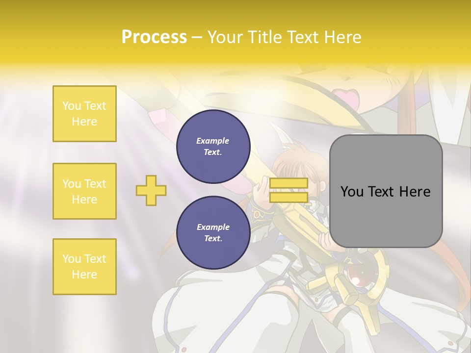 A Anime Character Holding A Sword With The Caption Name Of Presentation Company Name PowerPoint Template