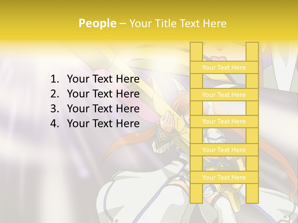 A Anime Character Holding A Sword With The Caption Name Of Presentation Company Name PowerPoint Template