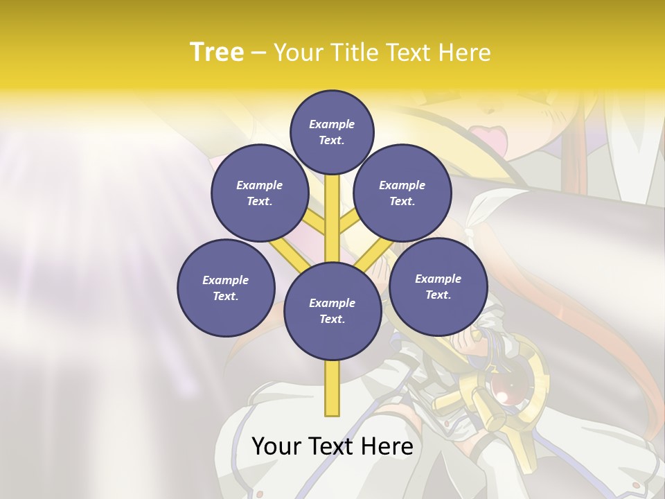 A Anime Character Holding A Sword With The Caption Name Of Presentation Company Name PowerPoint Template