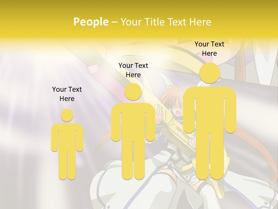 A Anime Character Holding A Sword With The Caption Name Of Presentation Company Name PowerPoint Template