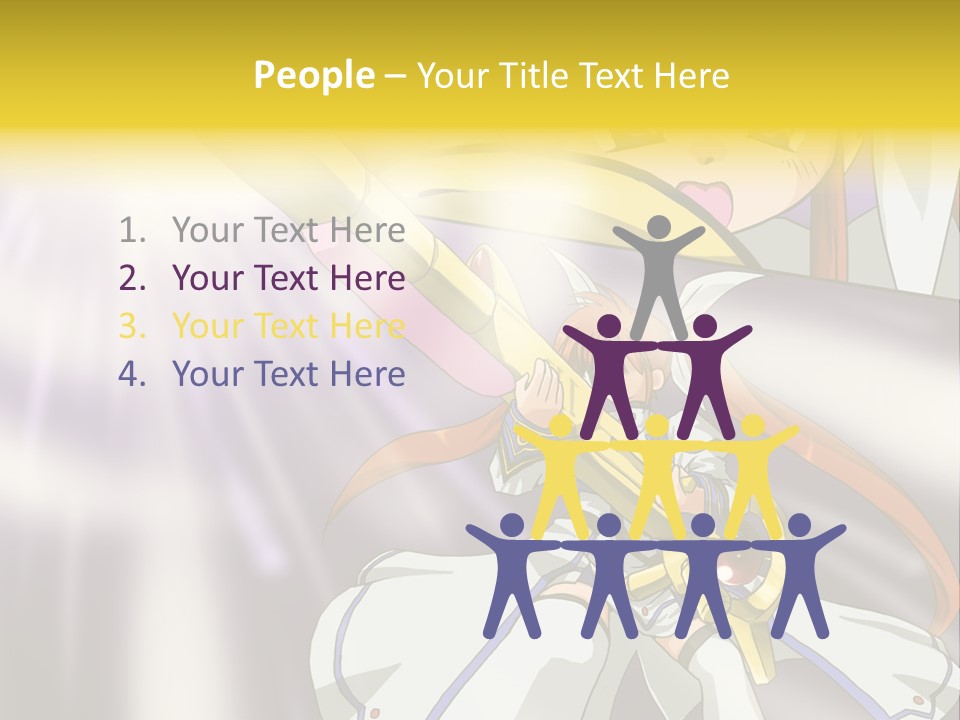 A Anime Character Holding A Sword With The Caption Name Of Presentation Company Name PowerPoint Template