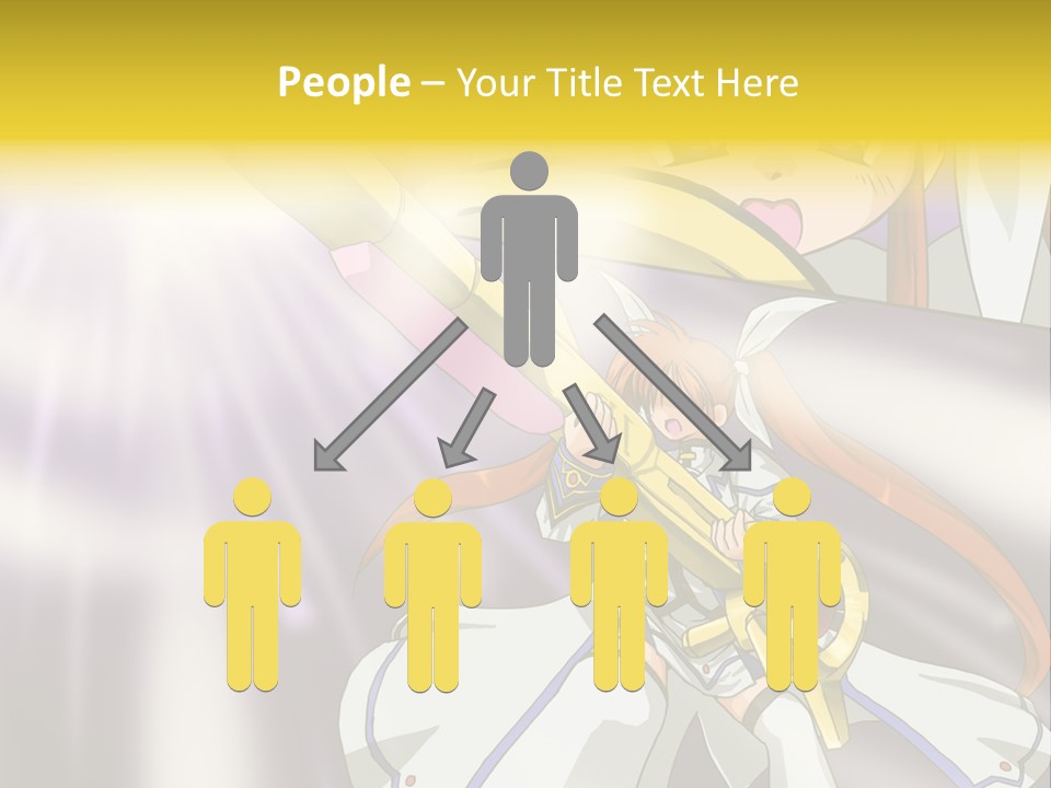 A Anime Character Holding A Sword With The Caption Name Of Presentation Company Name PowerPoint Template