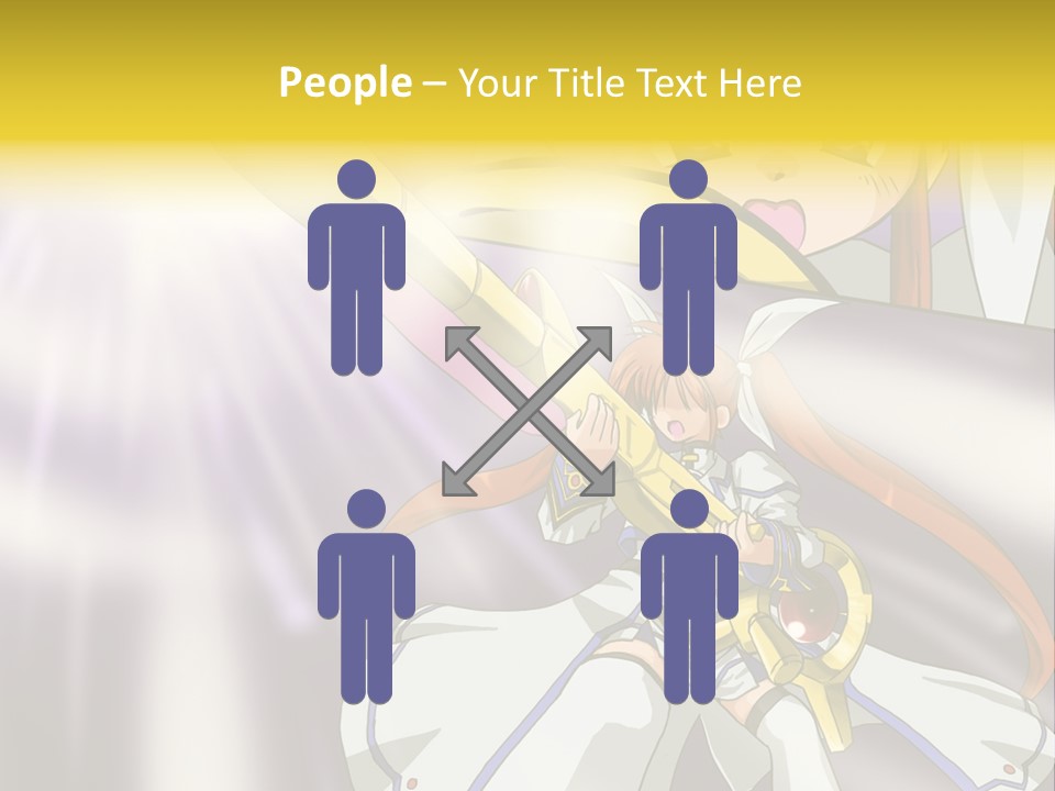 A Anime Character Holding A Sword With The Caption Name Of Presentation Company Name PowerPoint Template