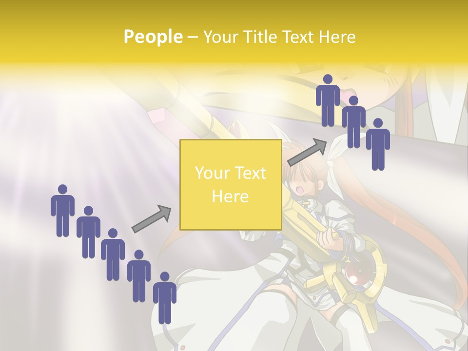 A Anime Character Holding A Sword With The Caption Name Of Presentation Company Name PowerPoint Template