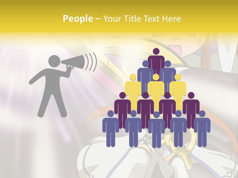 A Anime Character Holding A Sword With The Caption Name Of Presentation Company Name PowerPoint Template