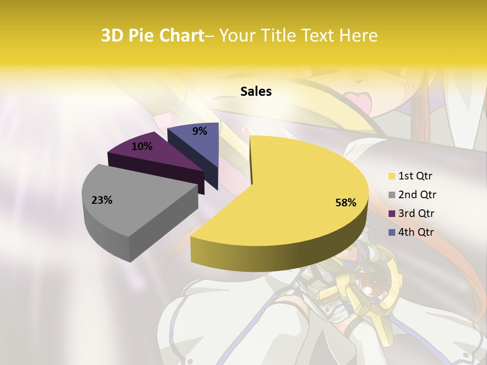 A Anime Character Holding A Sword With The Caption Name Of Presentation Company Name PowerPoint Template