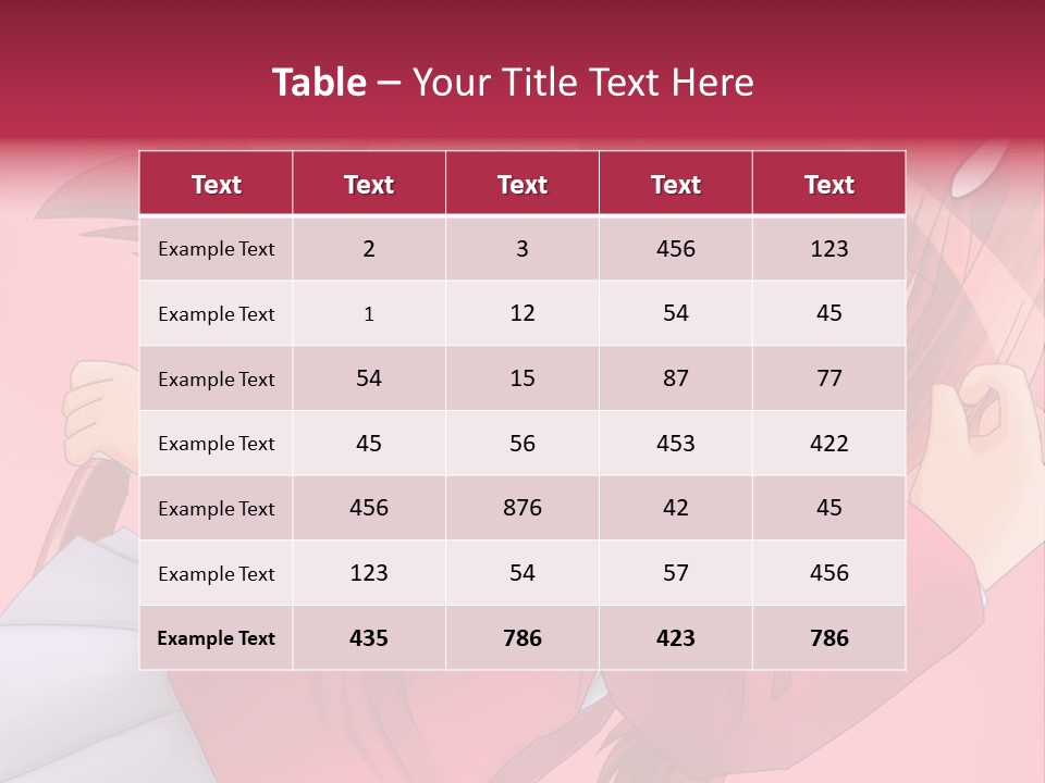 A Woman With Red Hair Is Holding An Umbrella PowerPoint Template