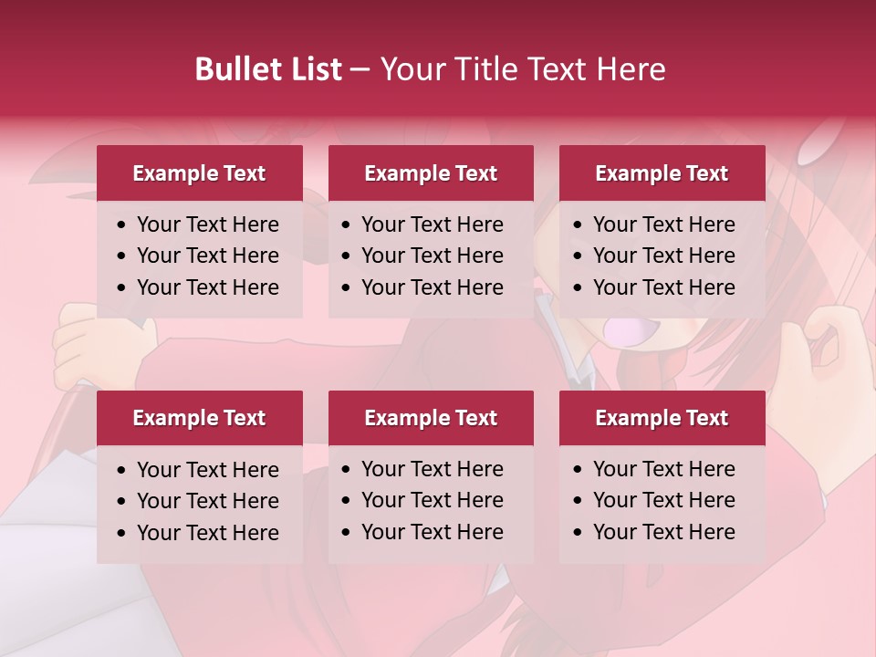 A Woman With Red Hair Is Holding An Umbrella PowerPoint Template