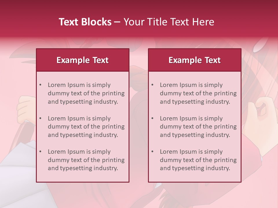 A Woman With Red Hair Is Holding An Umbrella PowerPoint Template
