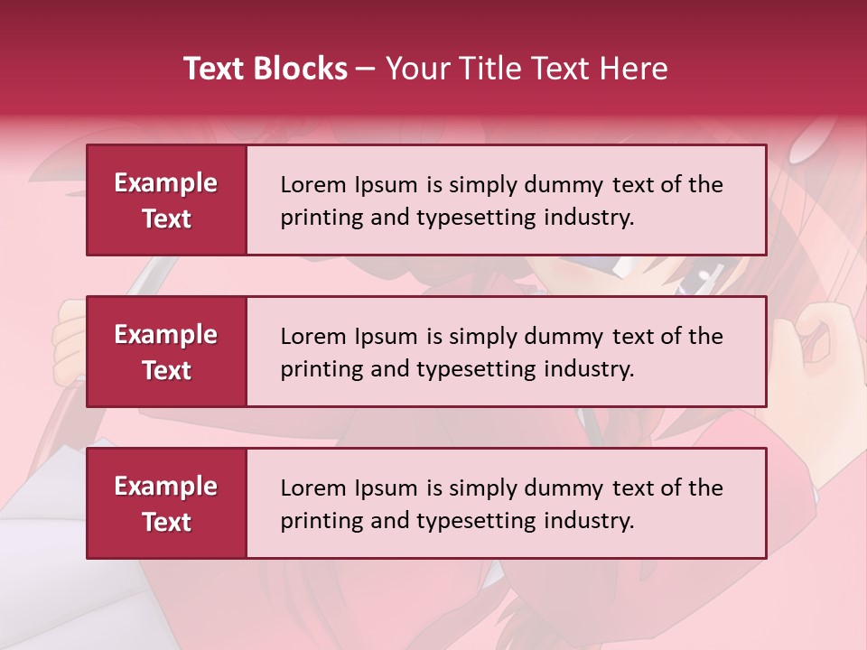 A Woman With Red Hair Is Holding An Umbrella PowerPoint Template