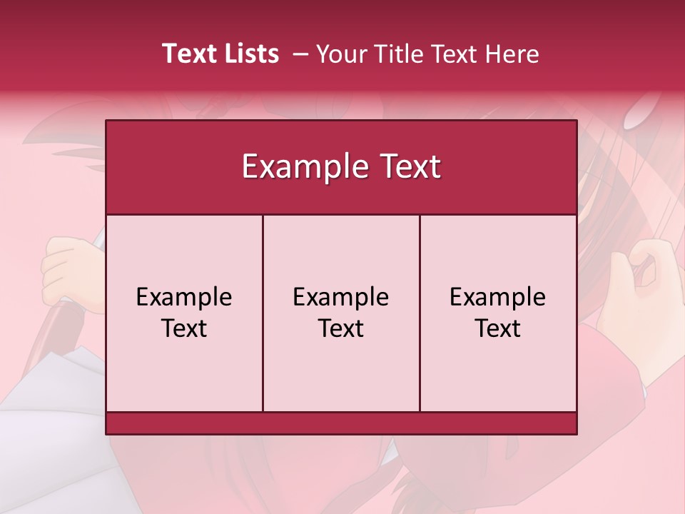 A Woman With Red Hair Is Holding An Umbrella PowerPoint Template