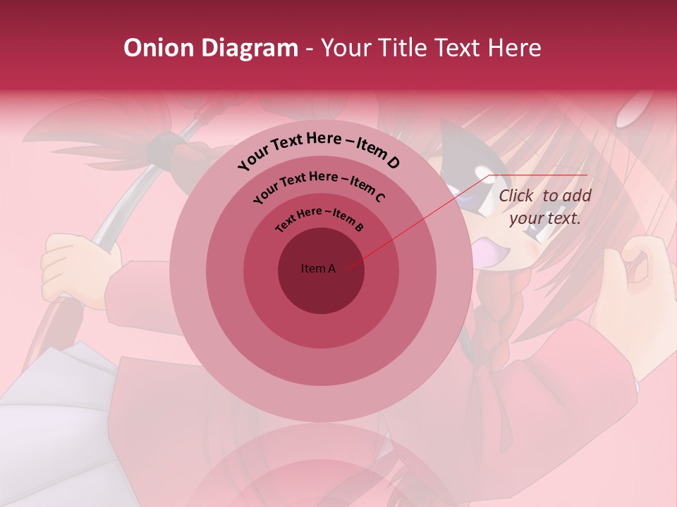 A Woman With Red Hair Is Holding An Umbrella PowerPoint Template