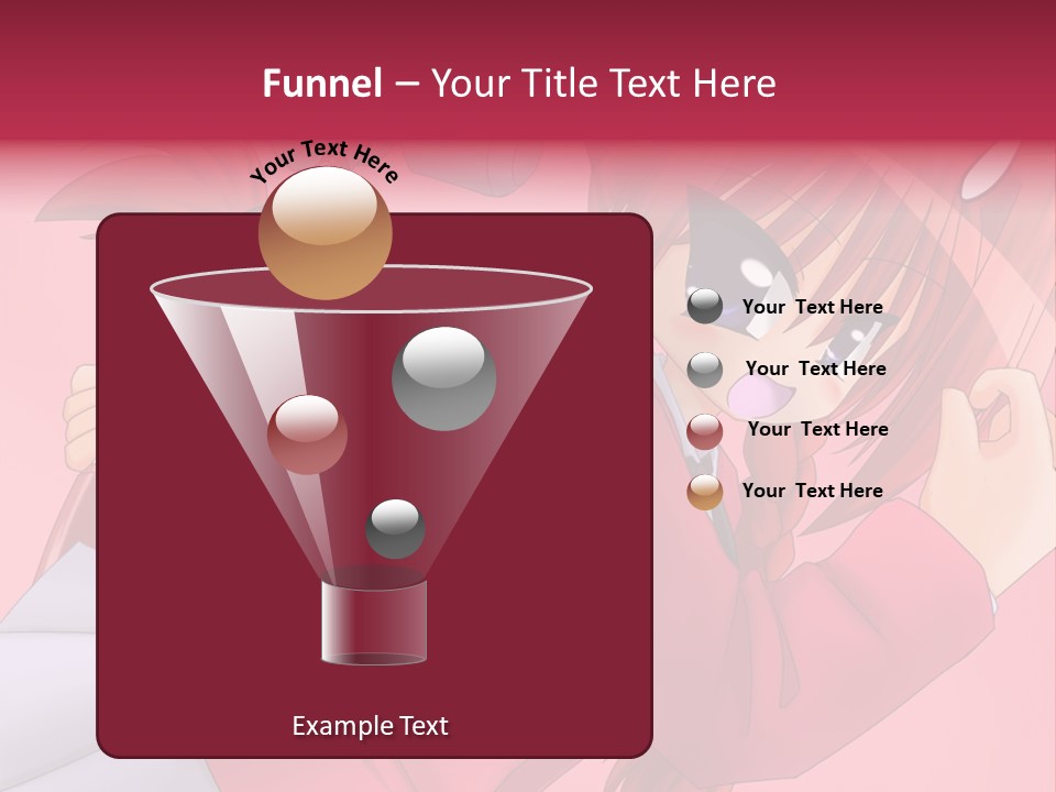 A Woman With Red Hair Is Holding An Umbrella PowerPoint Template