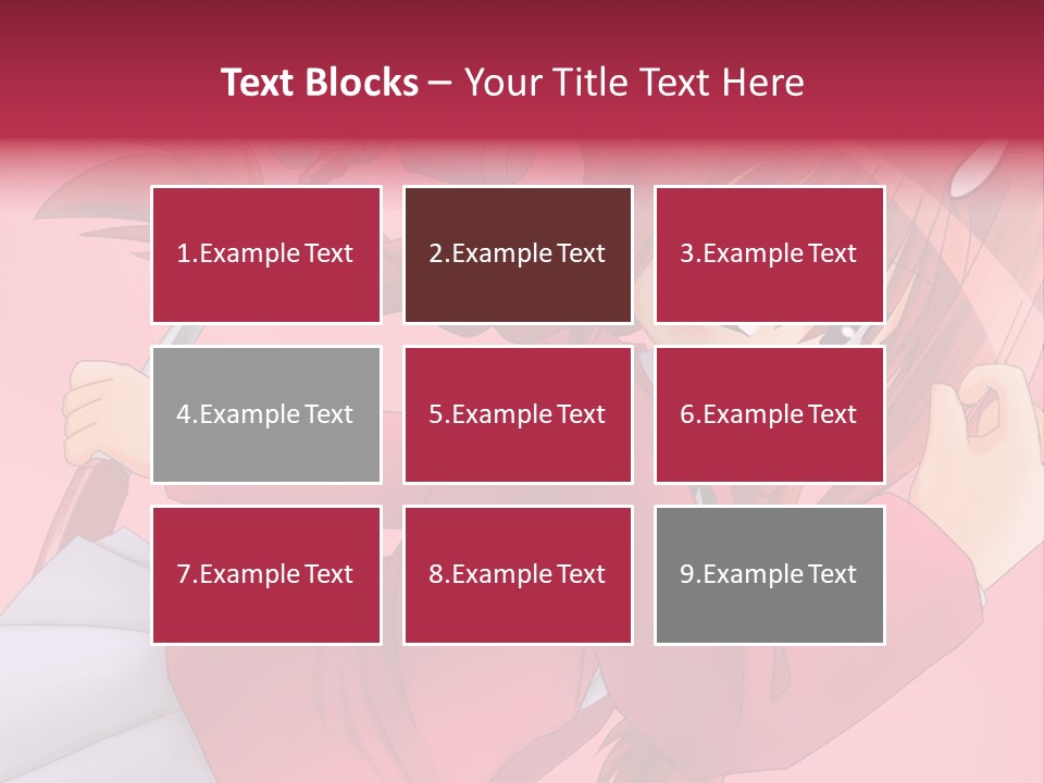 A Woman With Red Hair Is Holding An Umbrella PowerPoint Template