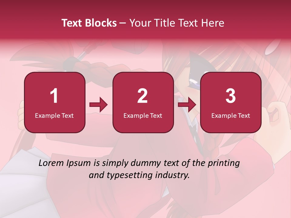 A Woman With Red Hair Is Holding An Umbrella PowerPoint Template