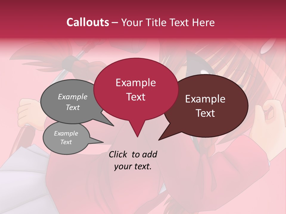 A Woman With Red Hair Is Holding An Umbrella PowerPoint Template