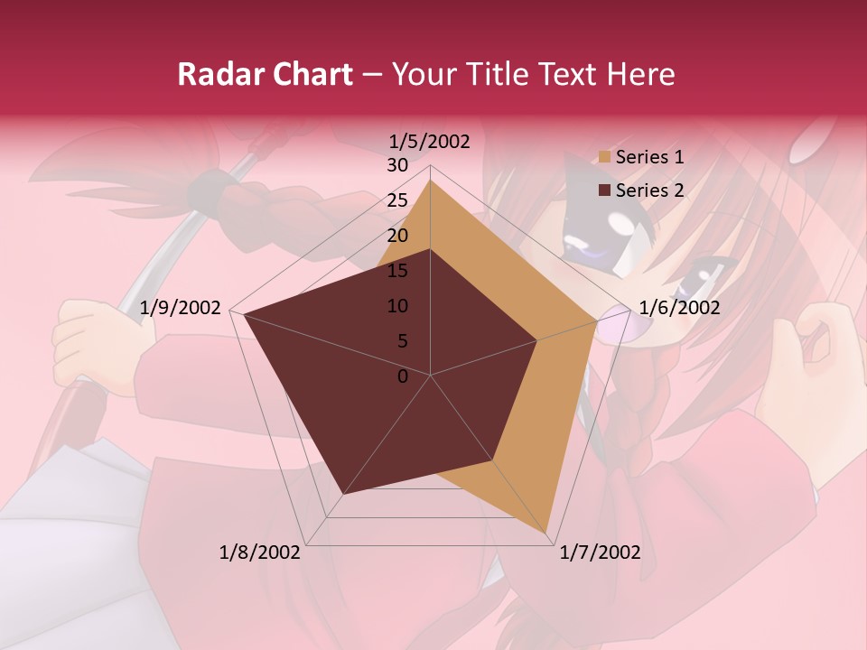 A Woman With Red Hair Is Holding An Umbrella PowerPoint Template
