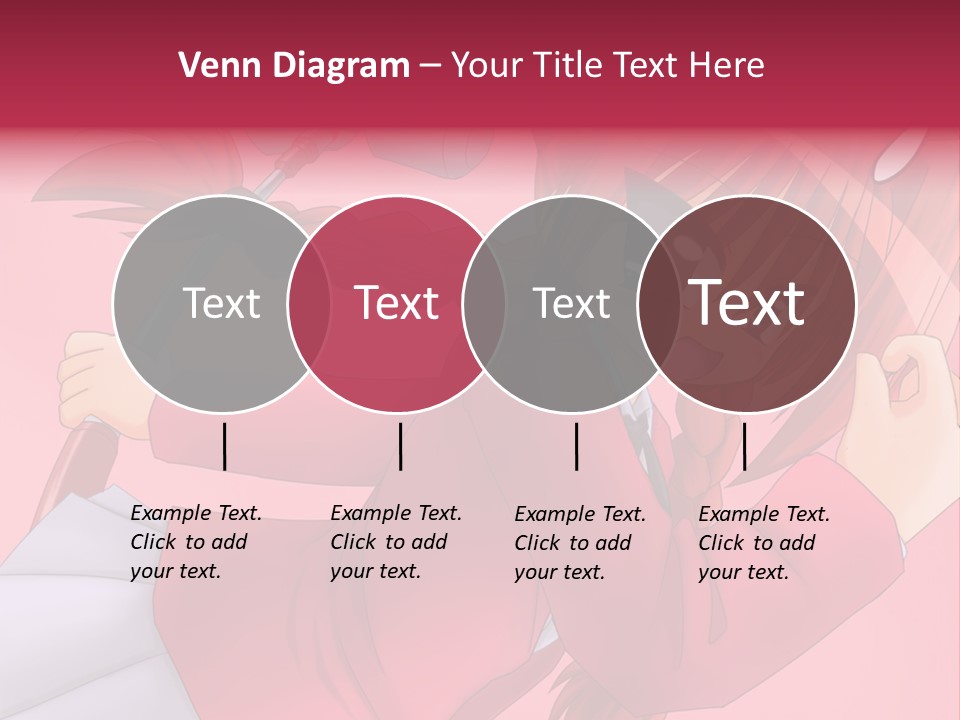 A Woman With Red Hair Is Holding An Umbrella PowerPoint Template