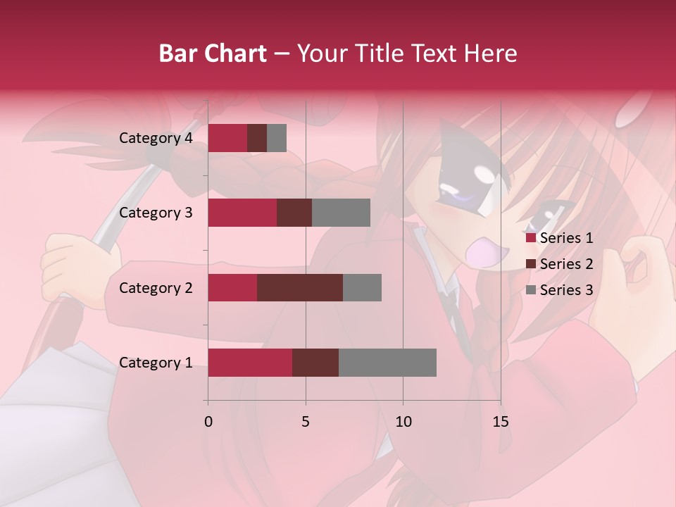 A Woman With Red Hair Is Holding An Umbrella PowerPoint Template