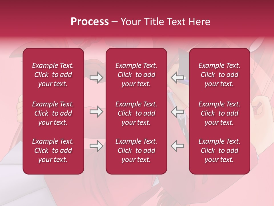 A Woman With Red Hair Is Holding An Umbrella PowerPoint Template