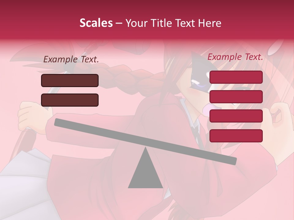 A Woman With Red Hair Is Holding An Umbrella PowerPoint Template