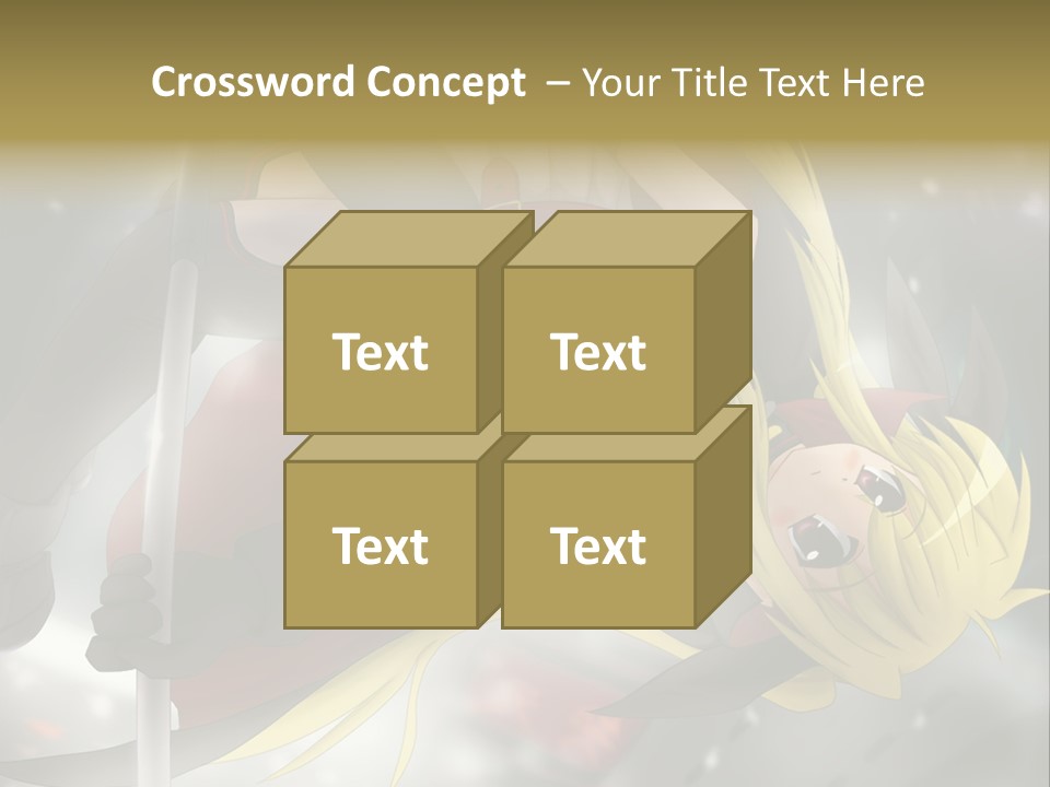 A Woman In A Red And Black Outfit With A Sword PowerPoint Template