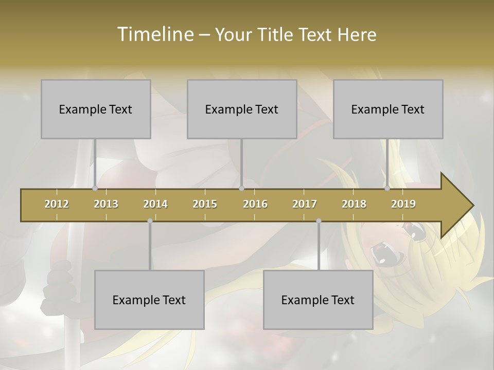 A Woman In A Red And Black Outfit With A Sword PowerPoint Template